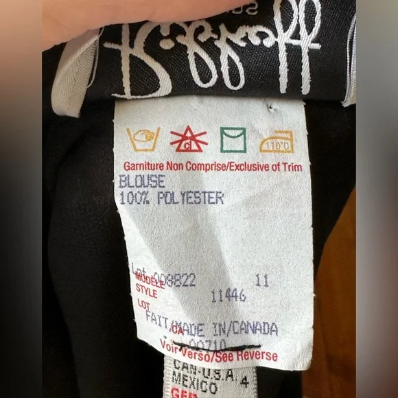 JOSEPH RIBKOFF Vintage Y2K Sheer Cropped Tie Up Ballet Whimsigoth Blouse Size 4 - Picture 5 of 5